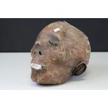 Model of a Shrunken Head, possibly a Movie Prop, 18cms high