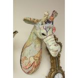 Fabric Covered Giraffe Head Bust, approx. 65cms high