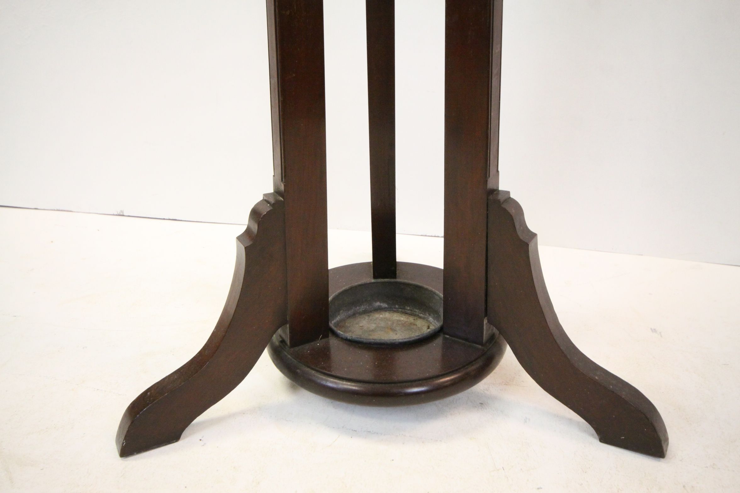 Late 19th / Early 20th century Mahogany Cloak and Stick Stand with Brass Fittings, 186cms high - Image 2 of 5