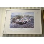 Michael Turner limited edition print 1955 Mille Miglia no 211 / 722 signed in pencil by artist and