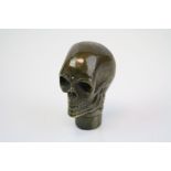 Bronze / Brass Walking Stick Handle in the form of a Skull