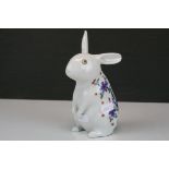 Chinese Ceramic Seated Rabbit (a/f), 18cms high