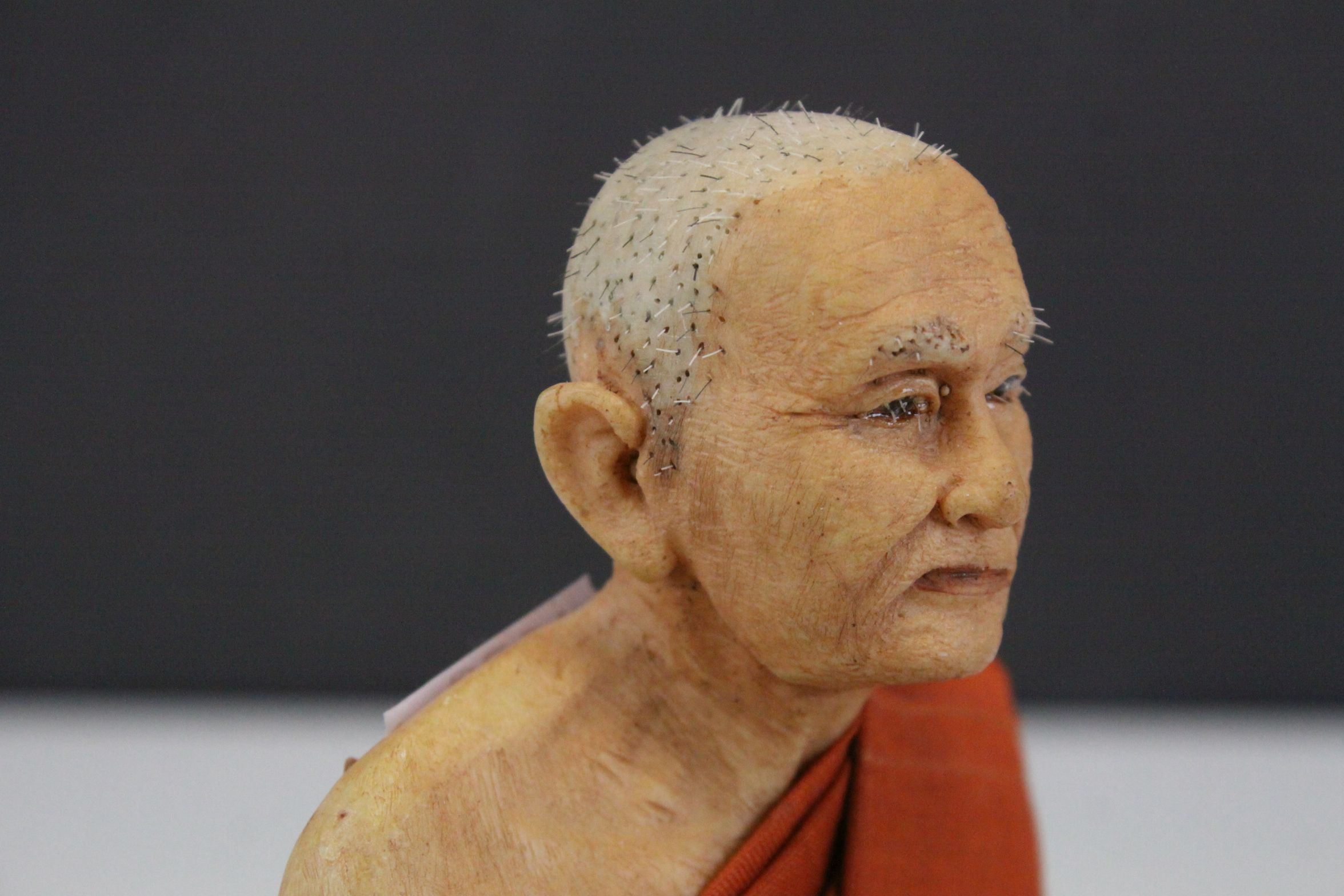 Model of a Buddhist Monk in the Lotus Position, 15cms high - Image 4 of 6