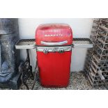 Retro Style Red and Chrome ' Memphis ' Barbecue, 118cms high