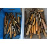 Large Collection of Wooden Handled Chisels and Files