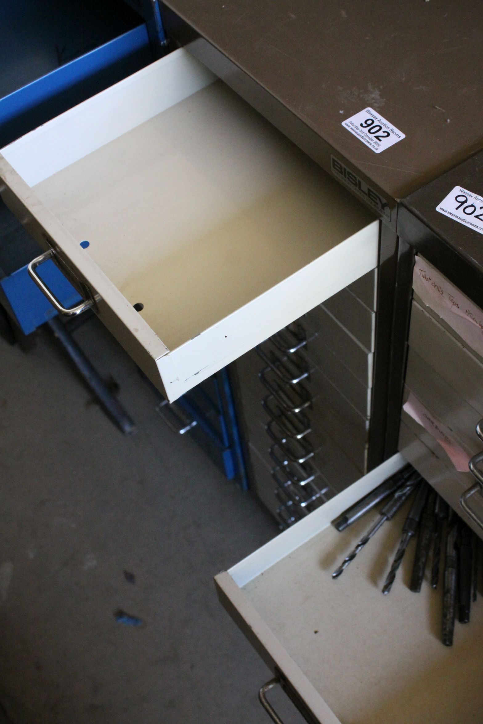 Two Bisley and one other Metal Multi-Drawer Cabinets, each 27cms wide x 95cms high - Image 4 of 5