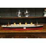 Vintage Battery Operated Toy Model of The Titanic, 78cms long