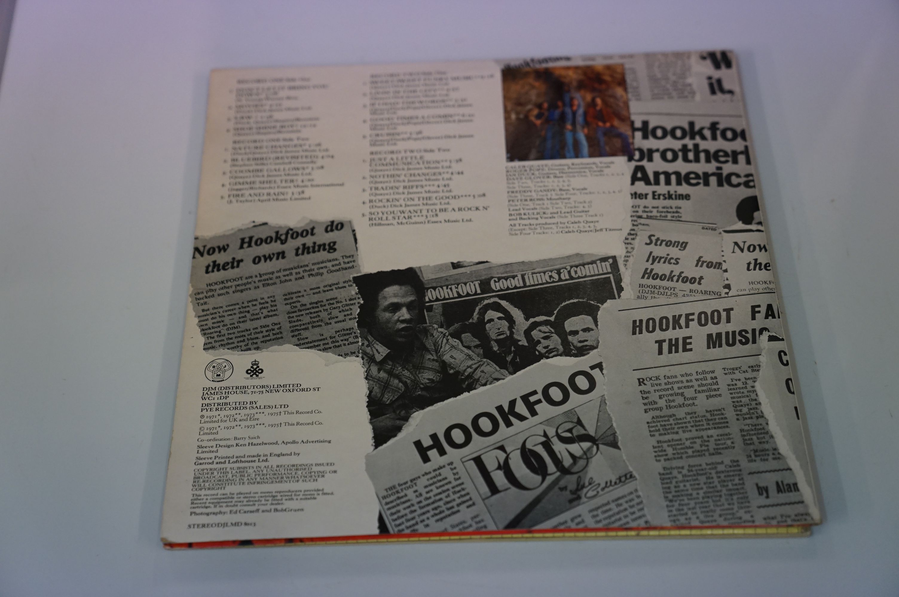 VINYL - PROG ROCK - 8 RARE 1970'S UK 1ST PRESSING PROG ROCK ALBUMS: 1) HOOKFOOT - "HEADLINES" , - Image 13 of 40