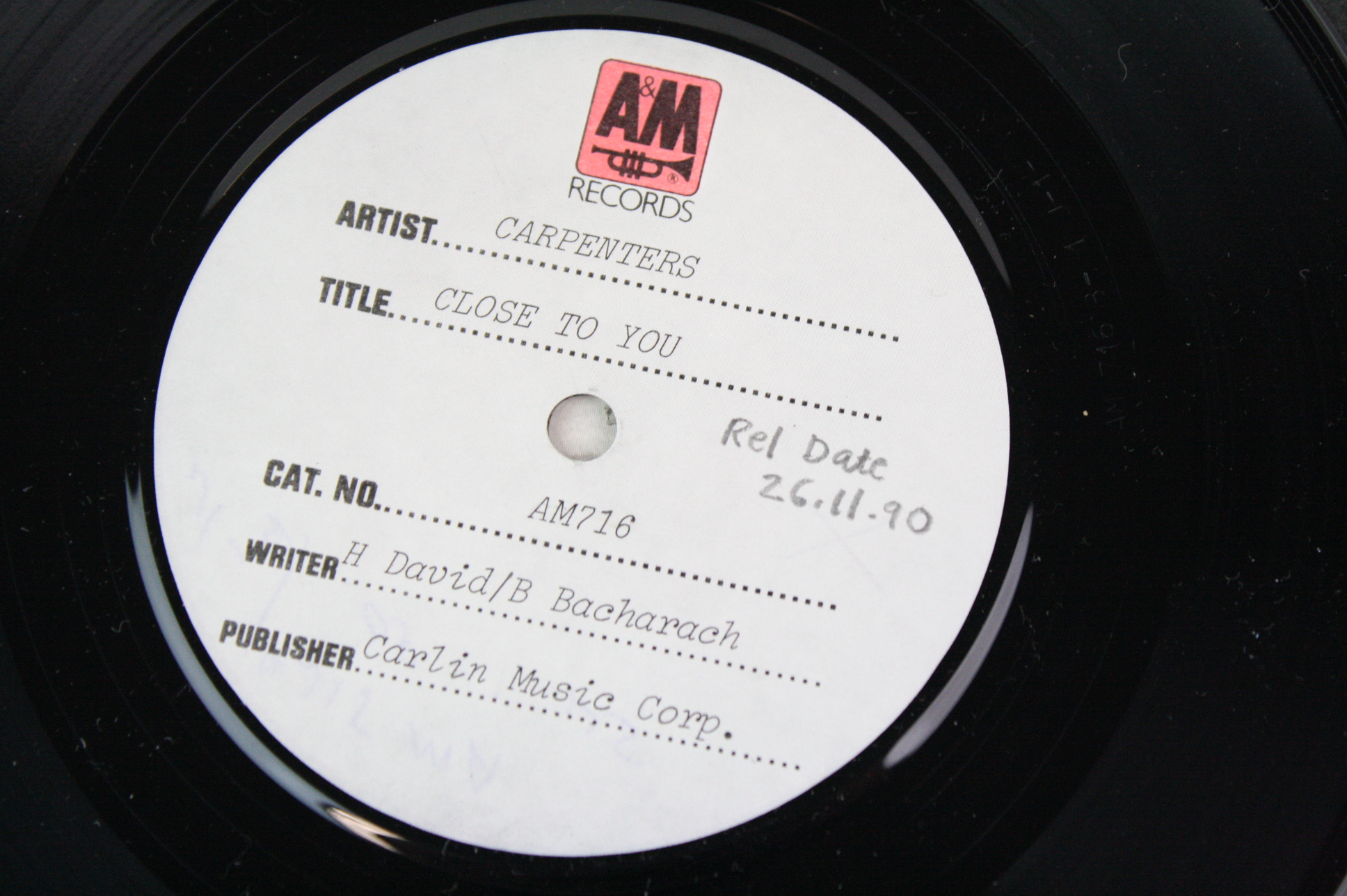 TEST PRESSING UK / US ROCK / CLASSIC ROCK SINGLES. - Image 10 of 14