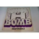 Vinyl - Deep Purple - "H-BOMB" 1970 Unofficial Kustom Records, ASC 001