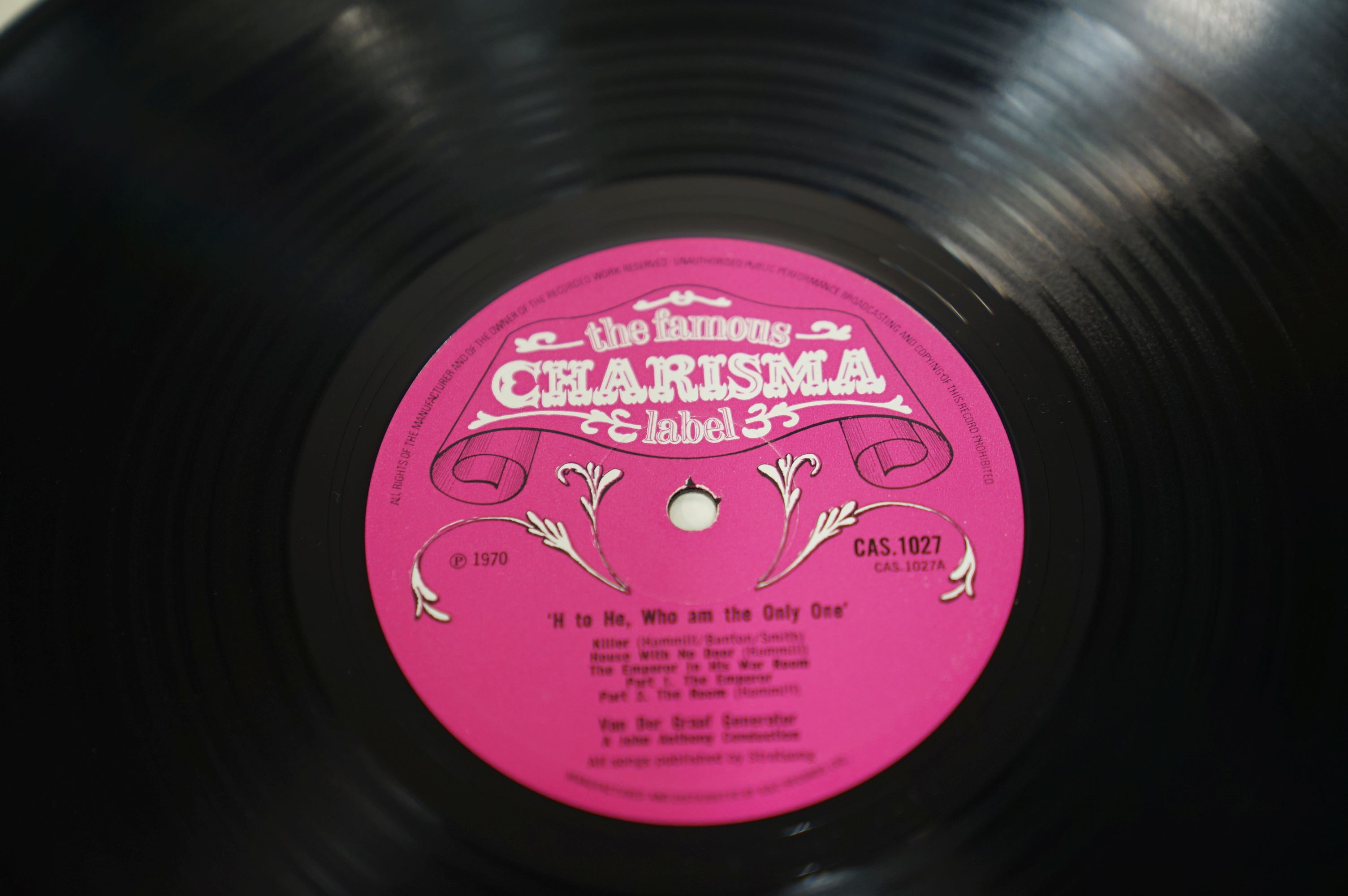 VINYL - VAN DER GRAAF GENERATOR - "H TO HE WHO AM THE ONLY ONE", 1970 CHARISMA RECORDS, CAS 1027. - Image 6 of 7