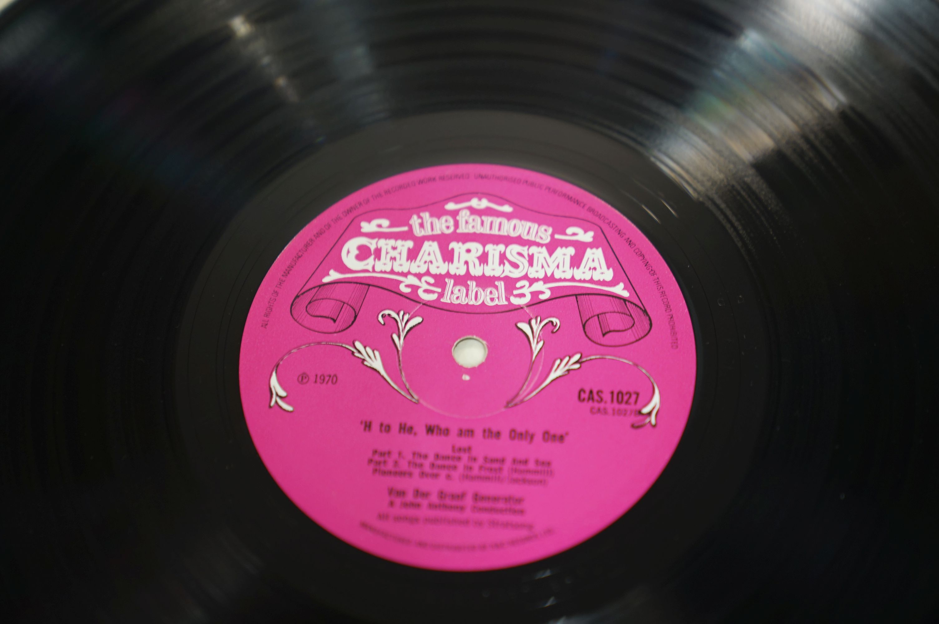 VINYL - VAN DER GRAAF GENERATOR - "H TO HE WHO AM THE ONLY ONE", 1970 CHARISMA RECORDS, CAS 1027. - Image 5 of 7