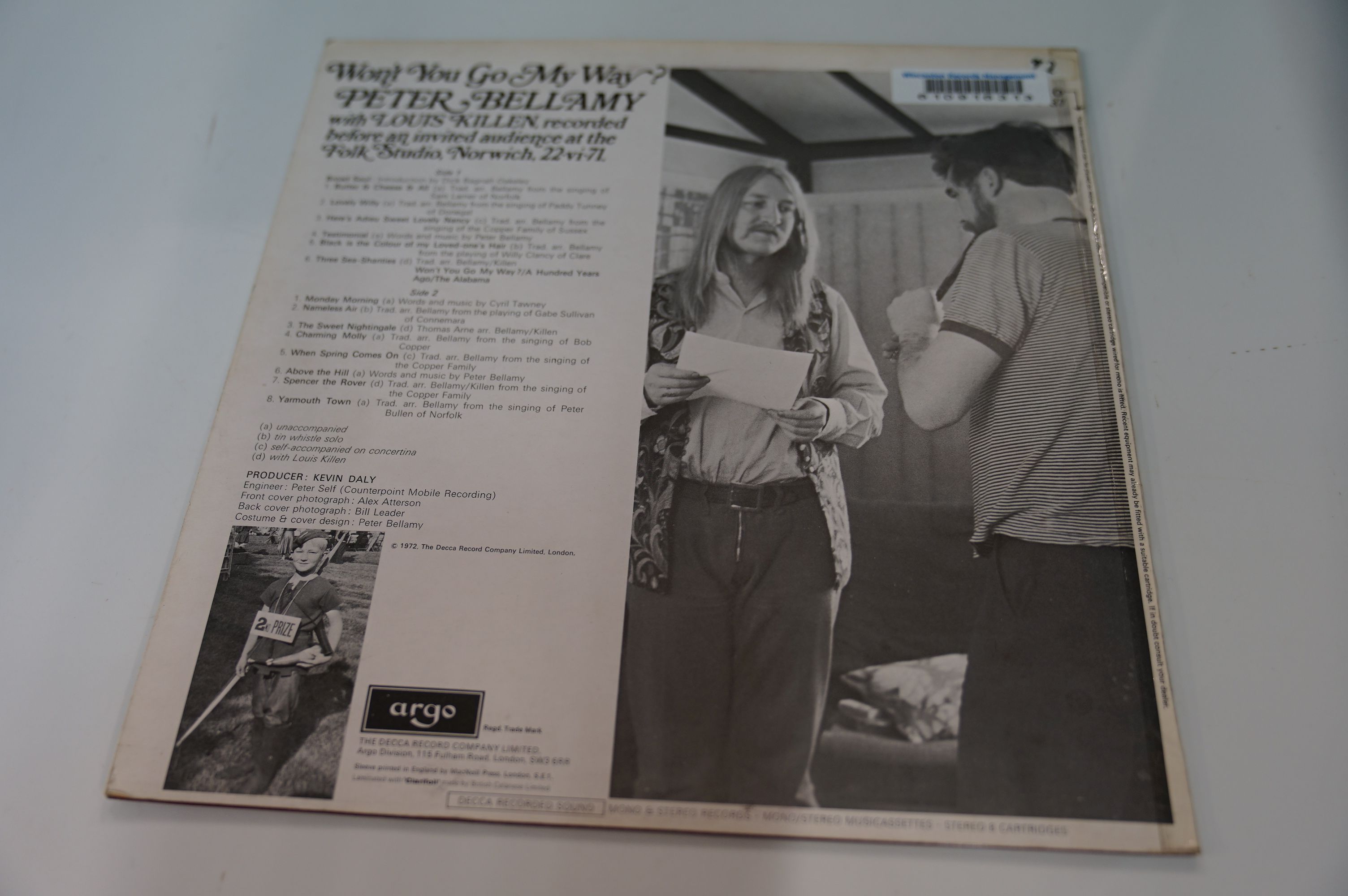 VINYL - ACID FOLK / PSYCH - 3 RARE ACID FOLK PSYCH 1ST PRESSINGS ALBUMS. 1) PETER BELLAMY - "WON'T - Image 3 of 13