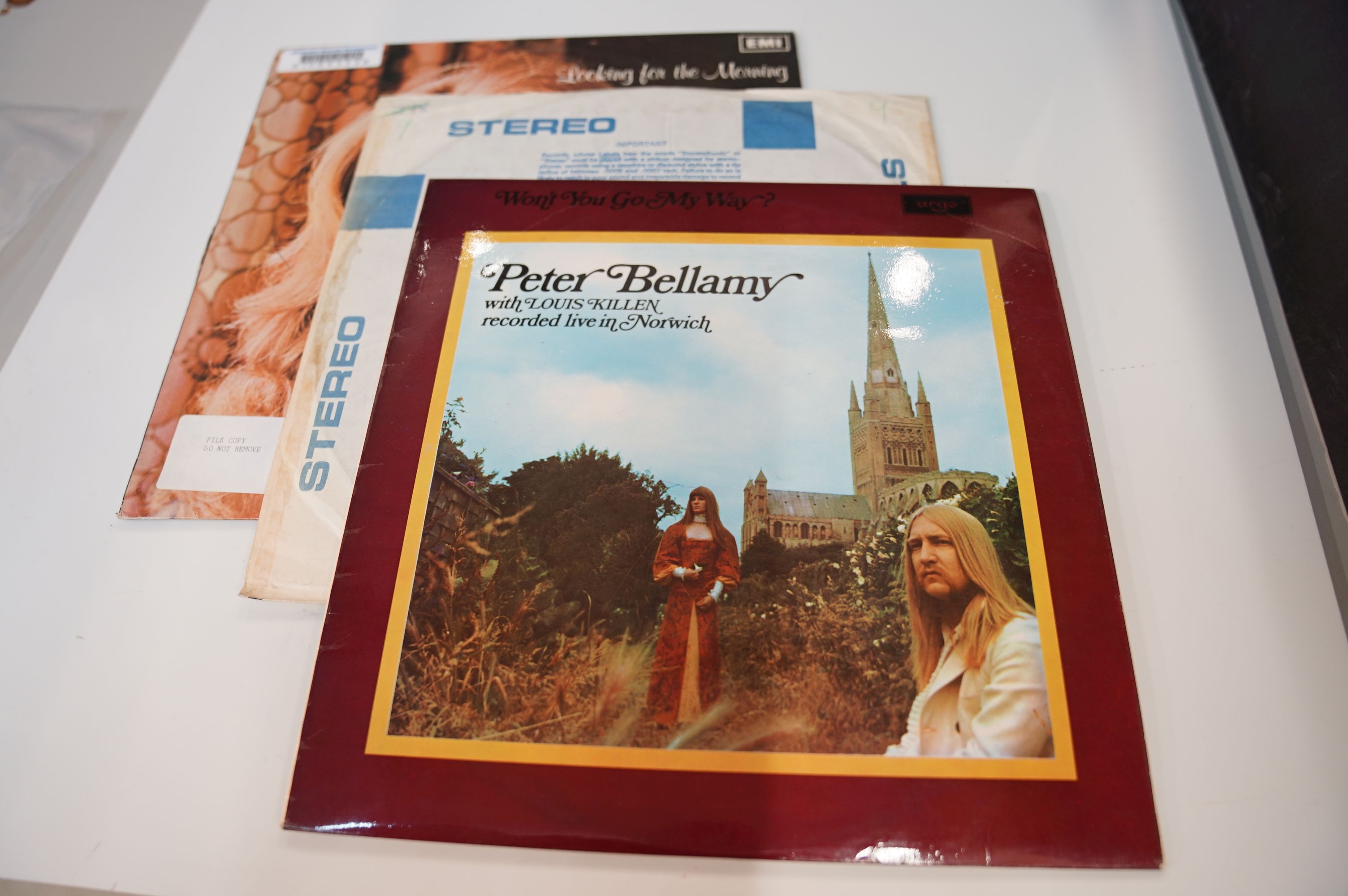 VINYL - ACID FOLK / PSYCH - 3 RARE ACID FOLK PSYCH 1ST PRESSINGS ALBUMS. 1) PETER BELLAMY - "WON'T