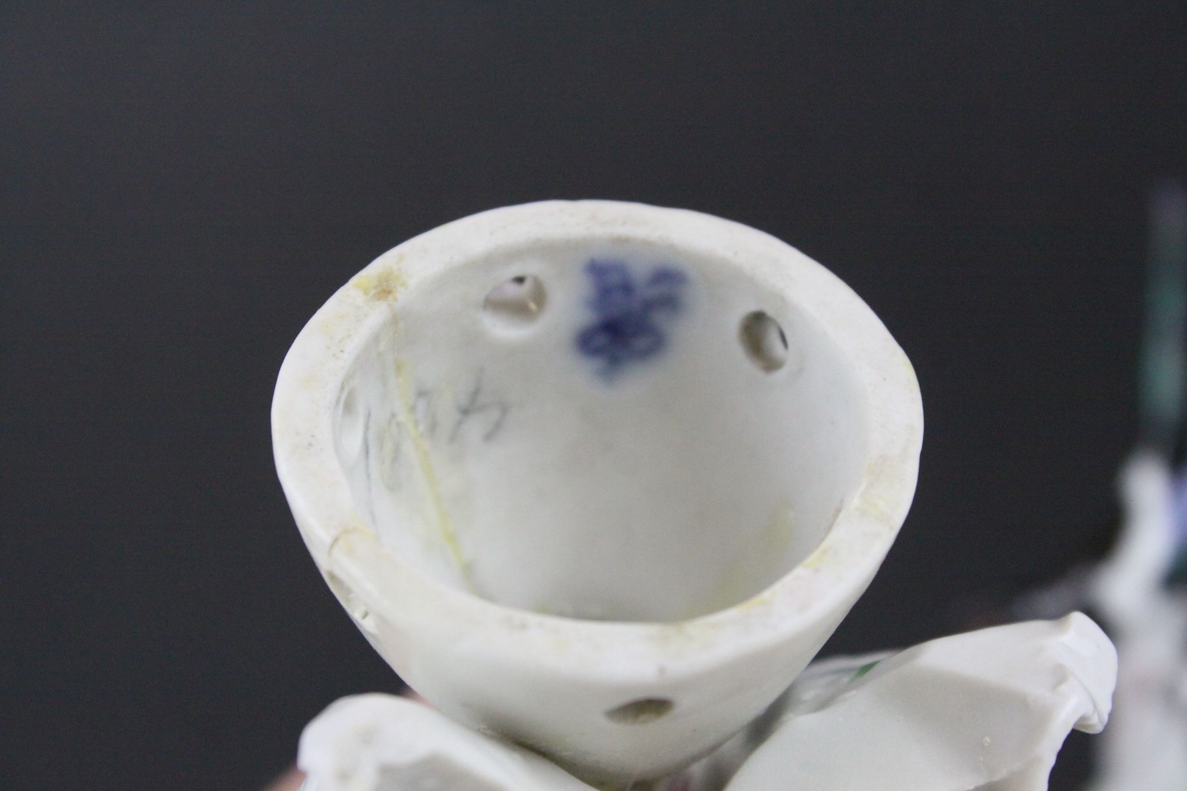 Small Meissen Porcelain Model of a Magpie, 7cms high together with Augustus Rex Porcelain Pin Doll - Image 5 of 8