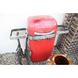 Retro Style Red and Chrome ' Memphis ' Barbecue, 118cms high