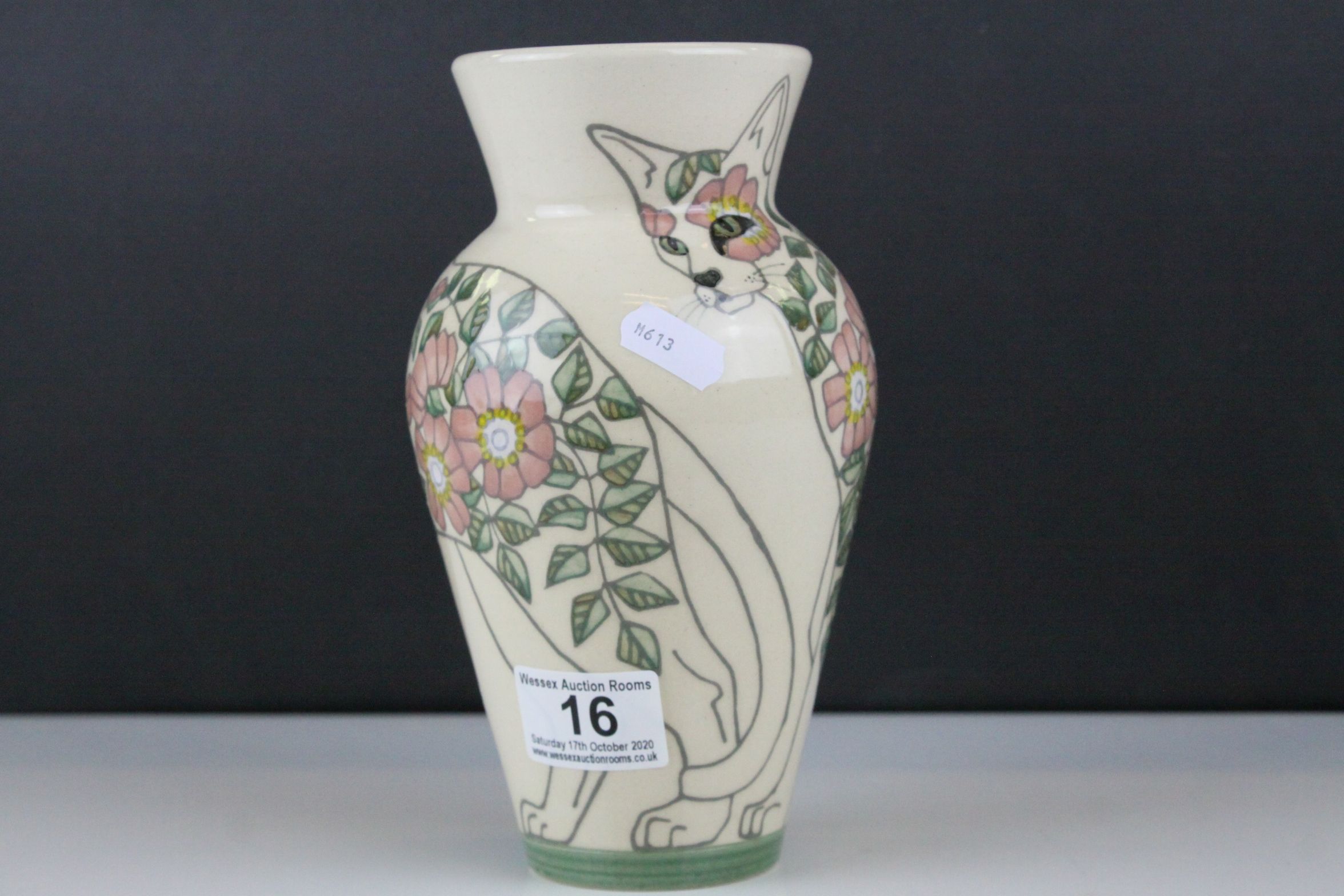 Dennis China Works Limited Edition Vase designed by Sally Tuffin with tube-lined decorated of Two - Image 4 of 5