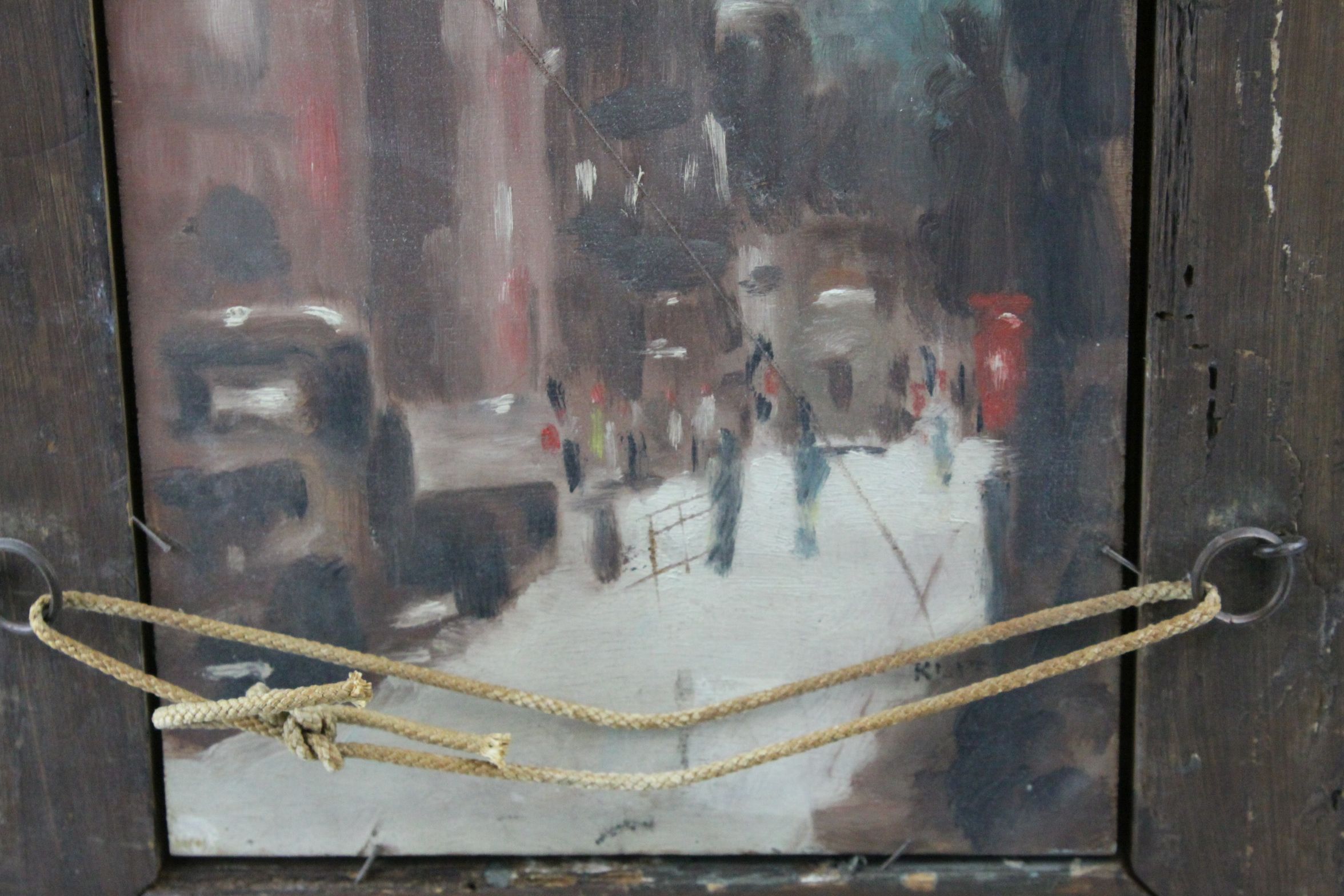 Anthony Robert Klitz (1917-2000), Oil Painting on Board of Street Scene through Archway, 40cms x - Image 5 of 5