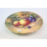 Royal Worcester Hand Painted Fruits Side Plate dated 1935, Horace Price