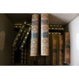 Books - Five Leather Bound 19th century Volumes of Works of George Eliot, Eleven Volumes of The