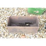 Antique Cast Iron Drinking Trough, 48cms long