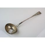 A fully hallmarked sterling silver ladle with a makers mark for Chawner & Co of London and a date