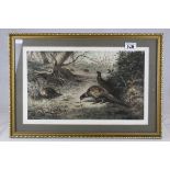 Archibald Thorburn, Signed Print Pheasants in Woodland published by Lawrence & Bullen, 27cms x