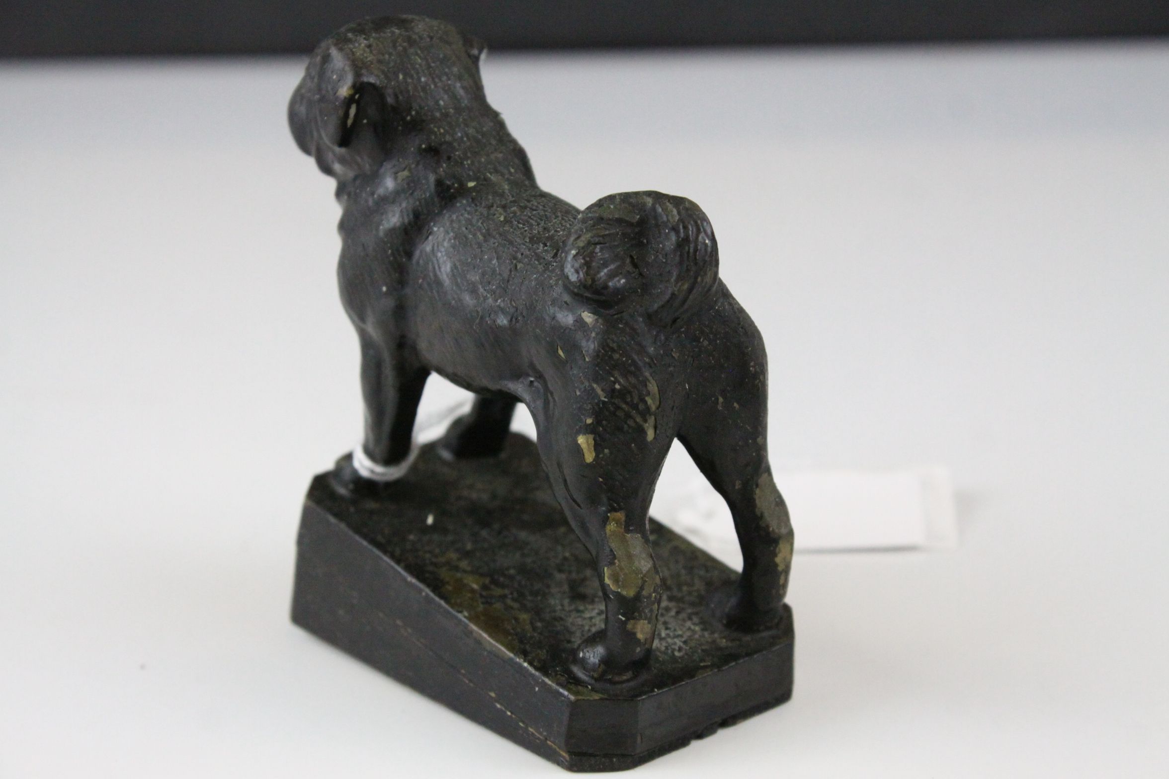 Cast Metal Model of a Pug Dog, 9cms high - Image 3 of 4