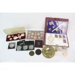 A collection of mainly British pre decimal coins together with a Tonga 1967 coin proof set.