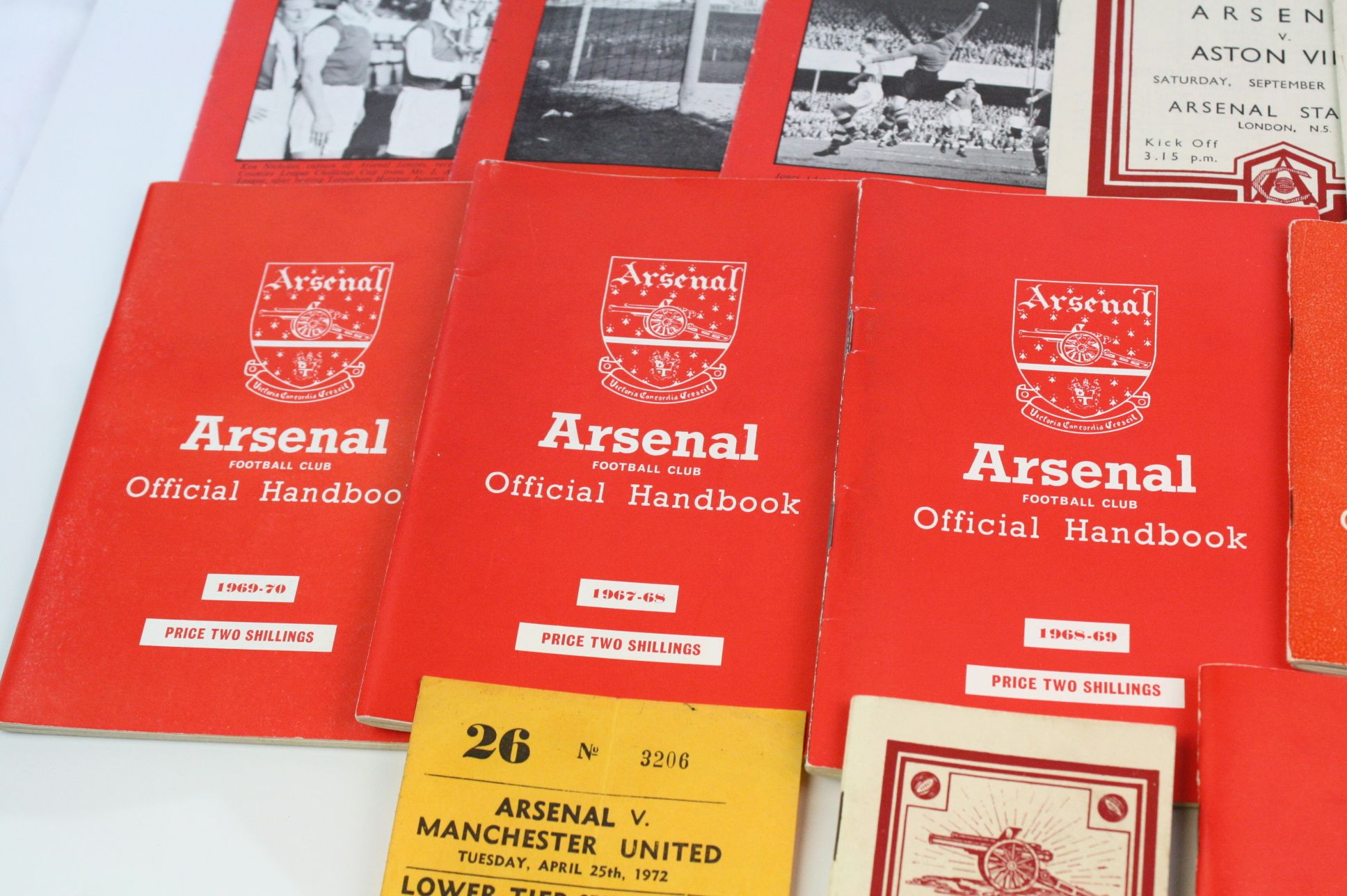Arsenal Football Club - Group of ephemera to include 2 x 1948 football programmes (v Aston Villa - Image 6 of 8