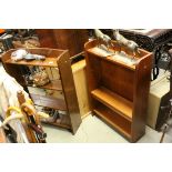 Two similar Mid 20th century Bookcases, each with adjustable shelves and open back, largest 69cms