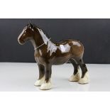 Beswick Brown Shire Mare, model no. 818, 21cms high