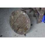 George III Oak Circular Tilt Top Table (a/f)