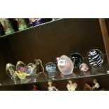 Collection of Eleven Paperweights including Caithness