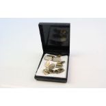 Three Pairs of Gents Rolled Gold Cufflinks