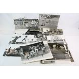 Collection of 26 original 1960s and 1970s black and white football press photos featuring various