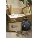 A quantity of sundries to include glassware pictures ceramics etc.