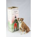 Leonardo Model of a Boxer Dog, 36cms high together with a Boxed Irish Mist Liqueur Bottle in the