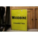 Advertising - ' Woodbine Cigarette ' Glass Sign, 65cms x 51cms