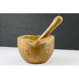 Olive Wood Pestle & Mortar