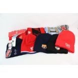 A large quantity of football merchandise ETC