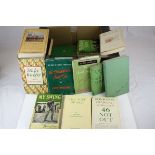 A quantity of hardback books Horse Racing and cricket anf golfing books to include Lonsdale series
