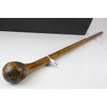 Antique Walking Stick with Large Root Knop Handle, 86cms long
