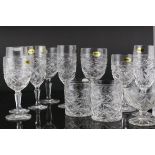 Collection of Lead Crystal Drinking Glasses