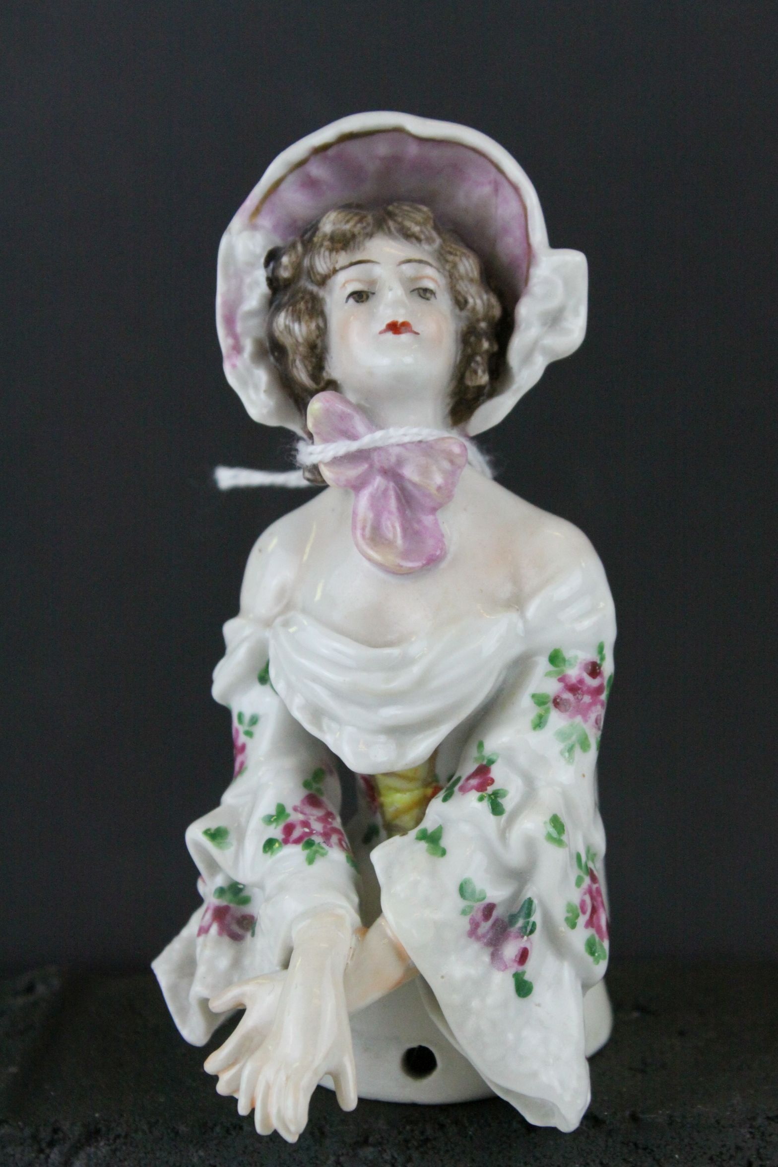 Small Meissen Porcelain Model of a Magpie, 7cms high together with Augustus Rex Porcelain Pin Doll - Image 3 of 8