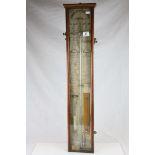 Mahogany Cased Admiral Fitzroy's Barometer, 94cms high