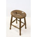 Victorian Elm Kitchen Stool