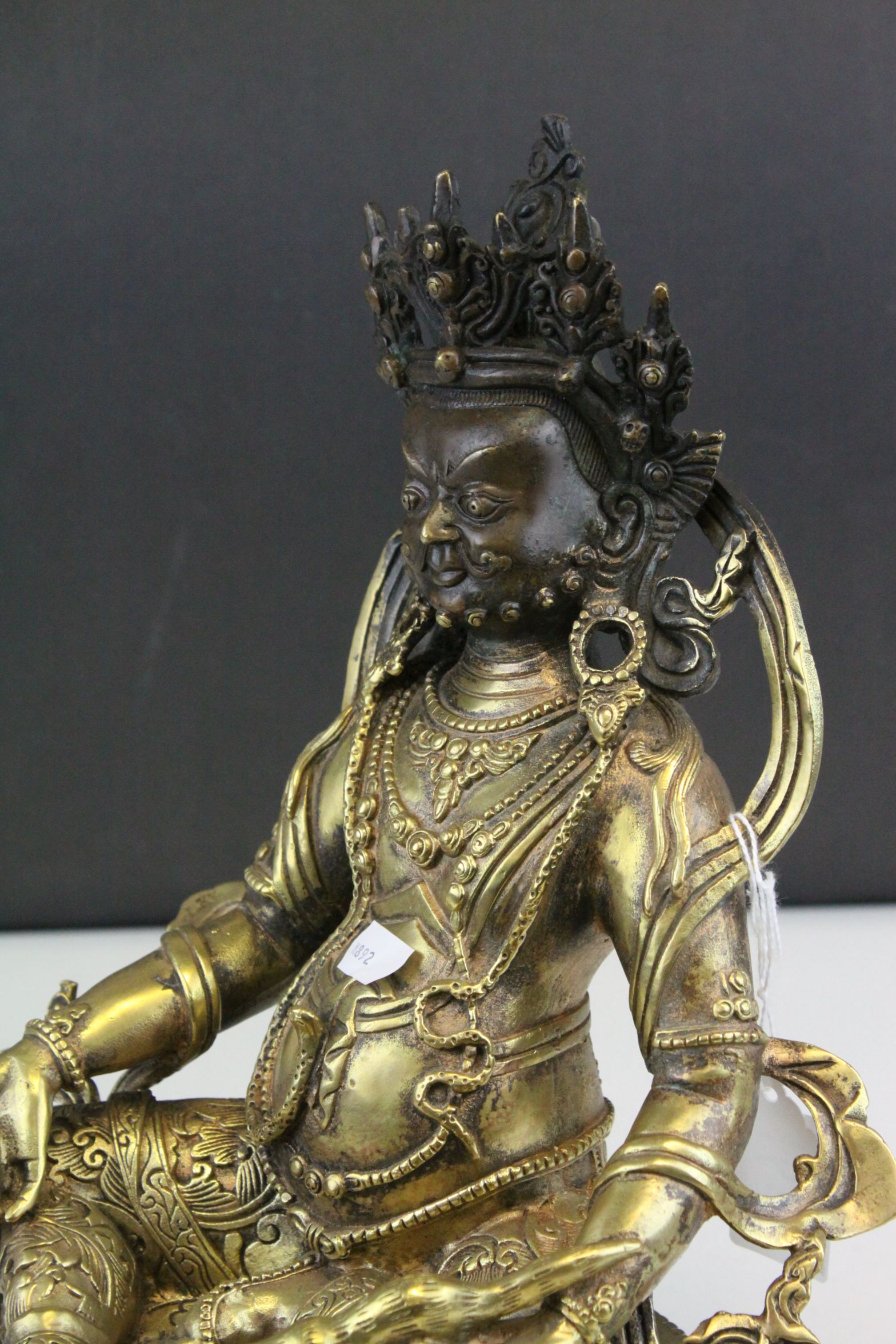 South East Asian Bronze Seated Deity / God, 30cms high - Image 4 of 7