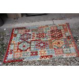 Hand Knotted Woolen Chobi Kilim, 150cms x 104cms