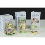 Three Boxed Royal Albert Beatrix Potter Figures